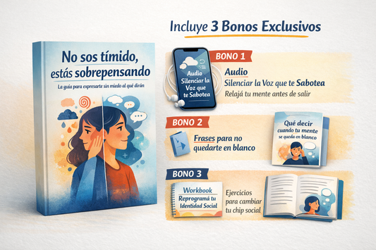 No sos timido, estas sobrepensando